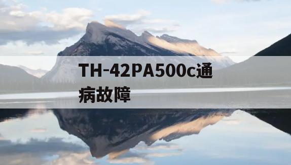 TH-42PA500c通病故障(th42pa50c不开机红灯一直闪的问题求助)