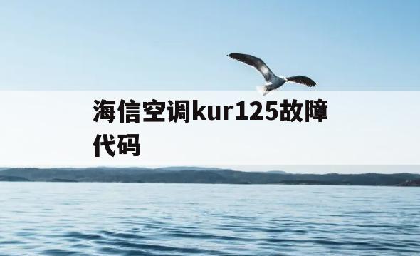 海信空调kur125故障代码(海信空调kur125故障代码11)
