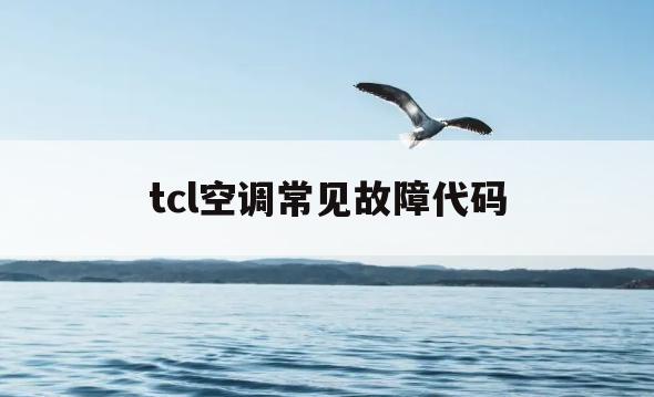 tcl空调常见故障代码(tcl变频空调故障代码表)